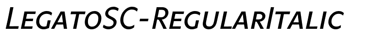LegatoSC-RegularItalic