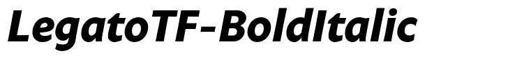 LegatoTF-BoldItalic