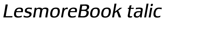 LesmoreBookItalic