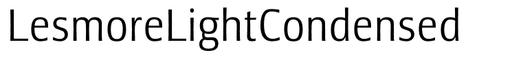 LesmoreLightCondensed