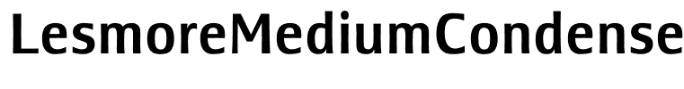 LesmoreMediumCondensed