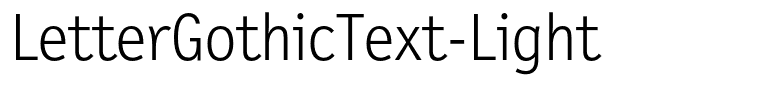 LetterGothicText-Light
