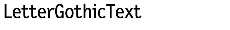 LetterGothicText