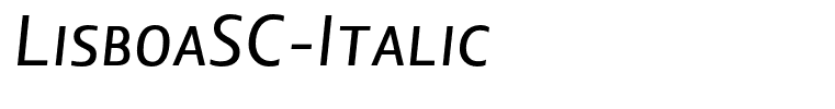 LisboaSC-Italic