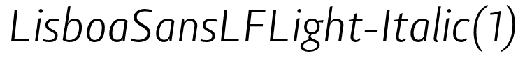 LisboaSansLFLight-Italic(1)