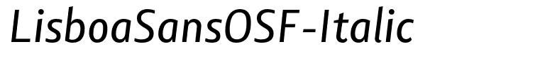 LisboaSansOSF-Italic