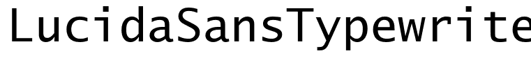 LucidaSansTypewriter