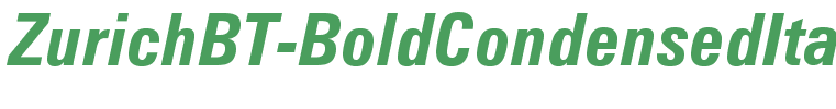 ZurichBT-BoldCondensedItalic