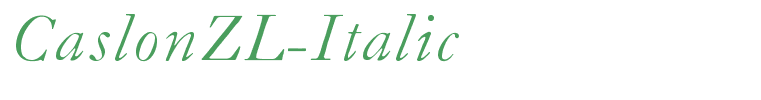 CaslonZL-Italic