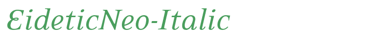 EideticNeo-Italic