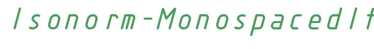 Isonorm-MonospacedItalic