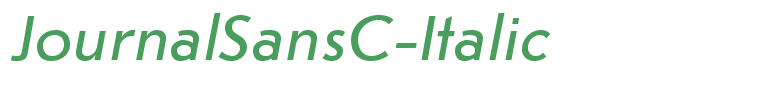 JournalSansC-Italic