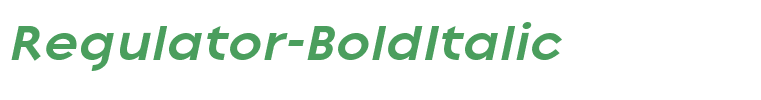 Regulator-BoldItalic
