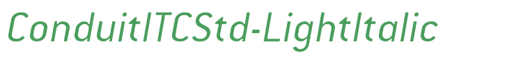 ConduitITCStd-LightItalic