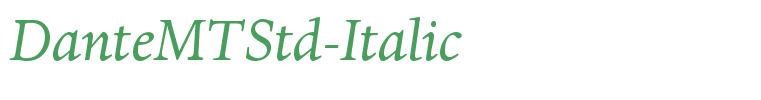 DanteMTStd-Italic