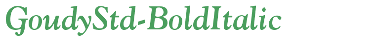 GoudyStd-BoldItalic