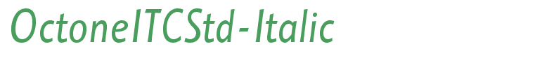OctoneITCStd-Italic