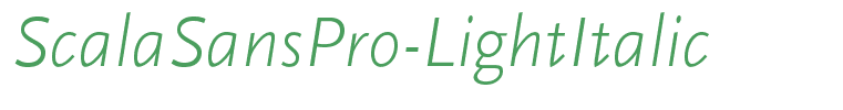 ScalaSansPro-LightItalic