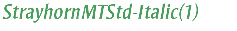 StrayhornMTStd-Italic(1)