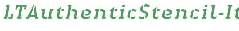 LTAuthenticStencil-Italic