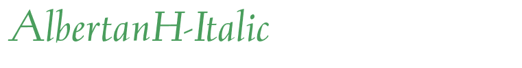 AlbertanH-Italic
