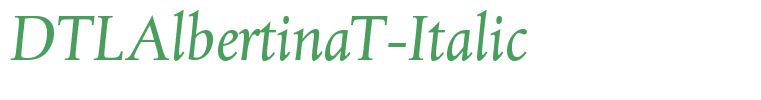 DTLAlbertinaT-Italic
