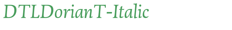 DTLDorianT-Italic
