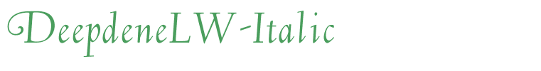 DeepdeneLW-Italic
