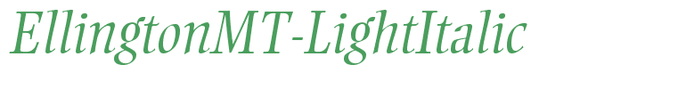 EllingtonMT-LightItalic