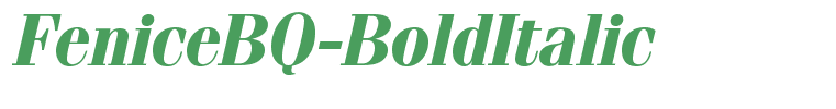 FeniceBQ-BoldItalic