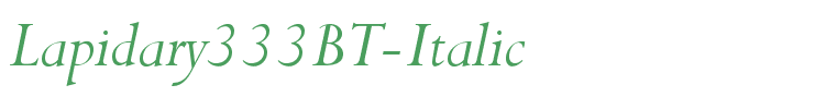 Lapidary333BT-Italic