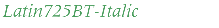 Latin725BT-Italic