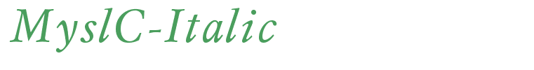 MyslC-Italic