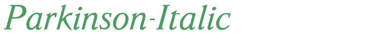 Parkinson-Italic