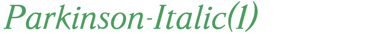 Parkinson-Italic(1)