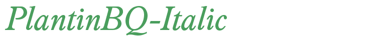 PlantinBQ-Italic