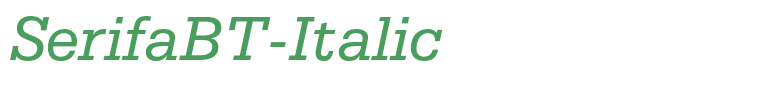 SerifaBT-Italic