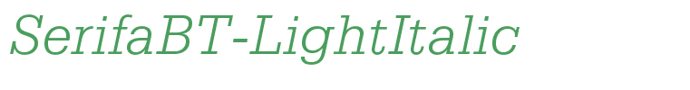 SerifaBT-LightItalic