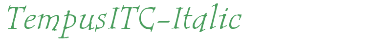 TempusITC-Italic