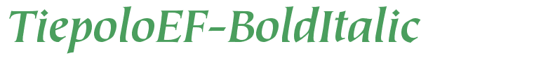 TiepoloEF-BoldItalic