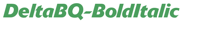 DeltaBQ-BoldItalic