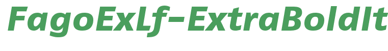 FagoExLf-ExtraBoldItalic