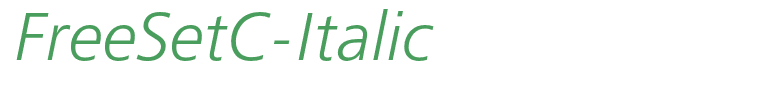 FreeSetC-Italic