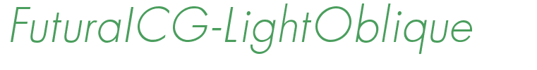 FuturaICG-LightOblique
