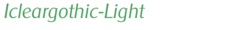Icleargothic-Light