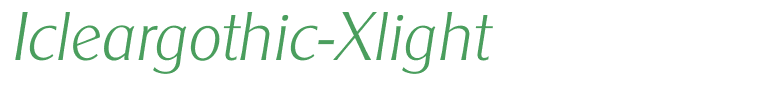 Icleargothic-Xlight