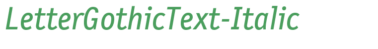 LetterGothicText-Italic