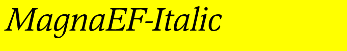 MagnaEF-Italic