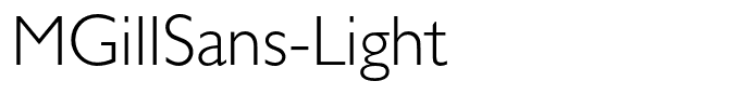 MGillSans-Light