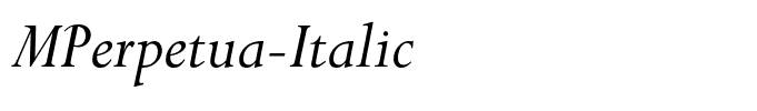 MPerpetua-Italic